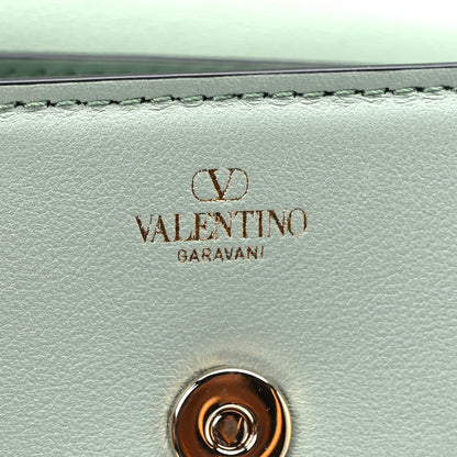 Valentino Garavani Calfskin Crystal Vlogo Micro Loco Shoulder Bag Morning Dew 6 of 9