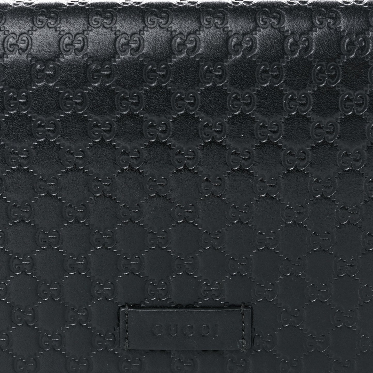 Microguccissima Crossbody Wallet Black