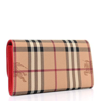 Burberry Haymarket Check Halton Wallet Red 3 of 8