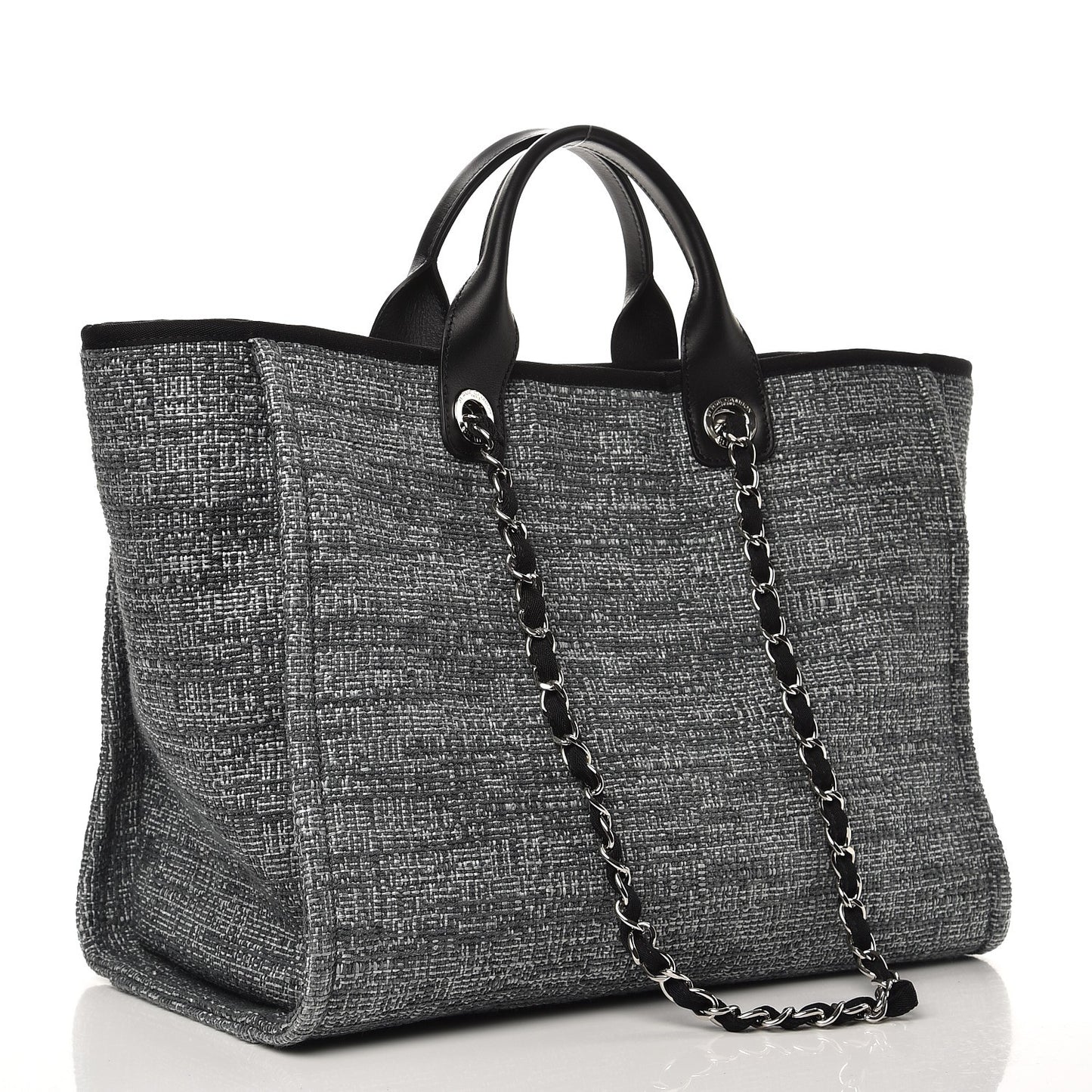 Canvas Large Deauville Tote Charcoal