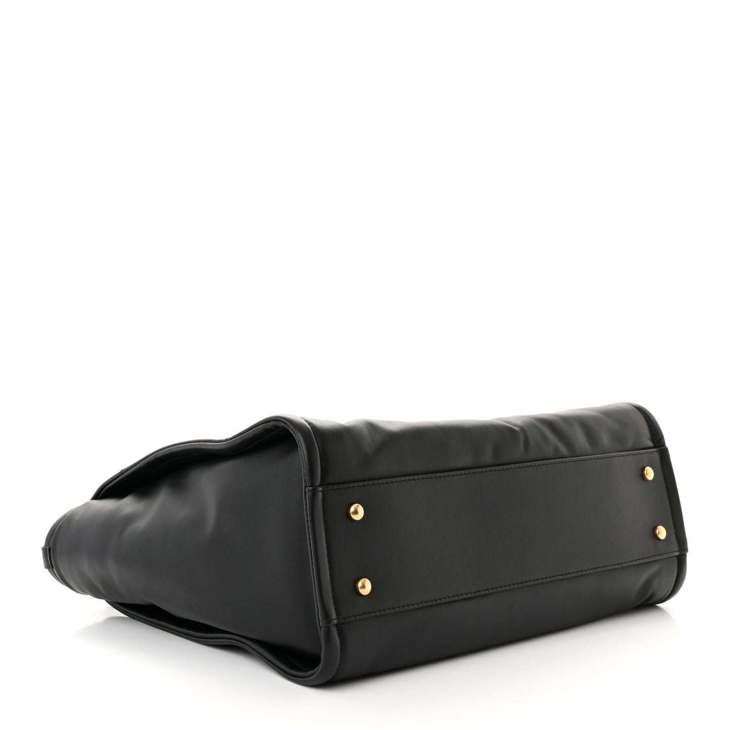 Calfskin Small Deauville Tote Black