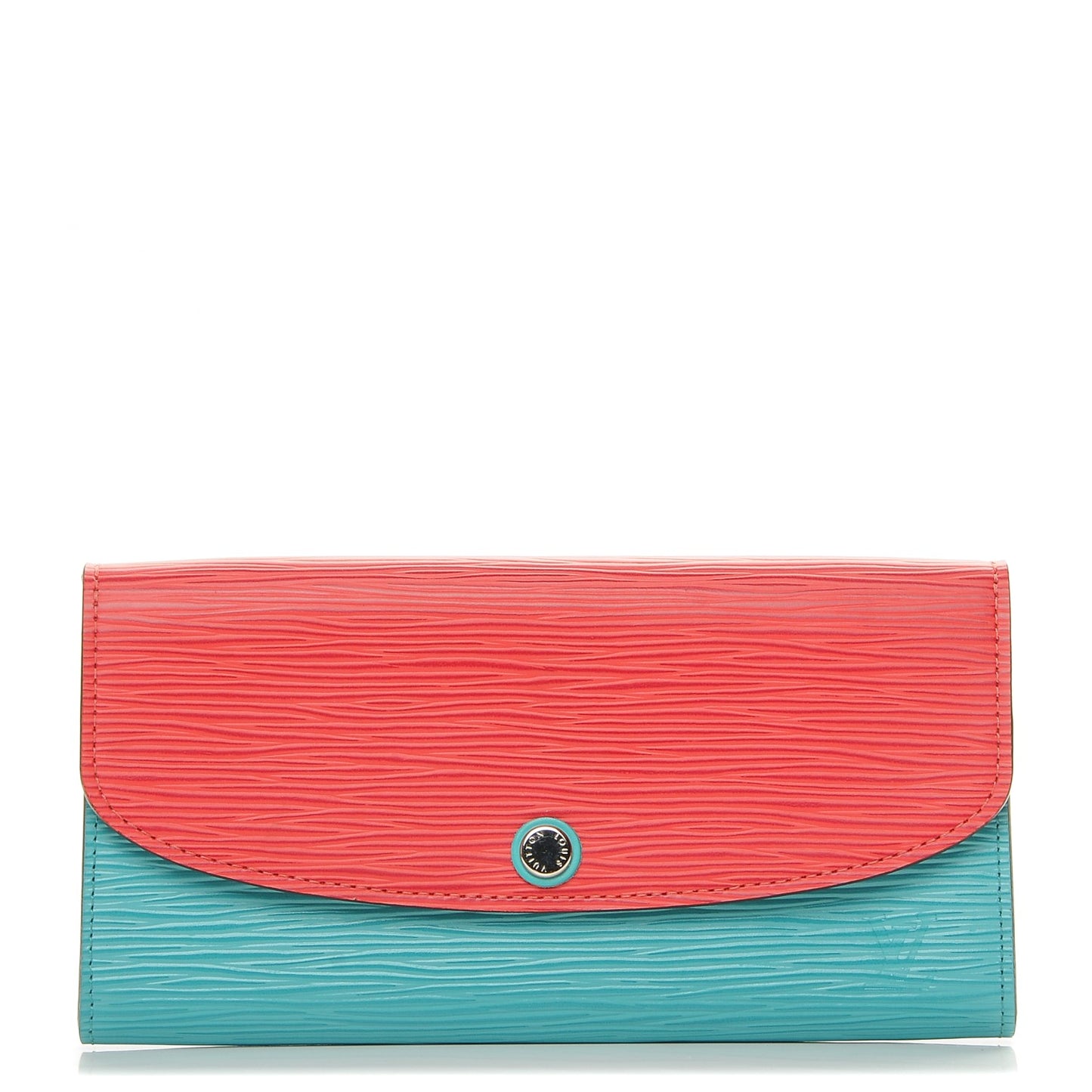Epi Emilie Wallet Turquoise Grenade