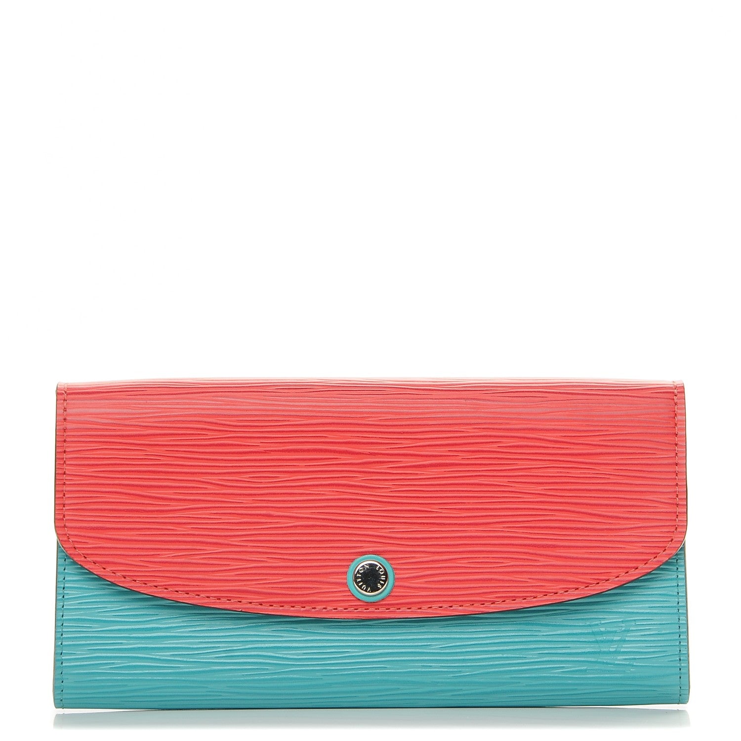 Louis Vuitton Epi Emilie Wallet Turquoise Grenade 1 of 5