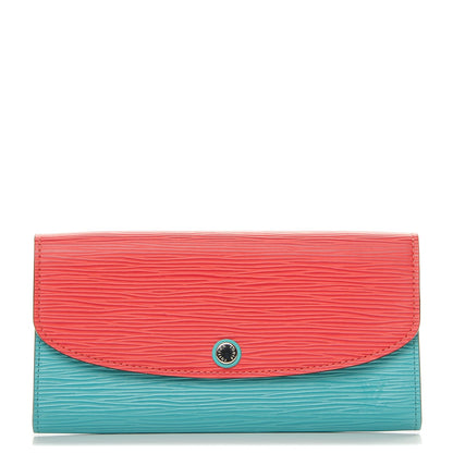 Louis Vuitton Epi Emilie Wallet Turquoise Grenade 1 of 5