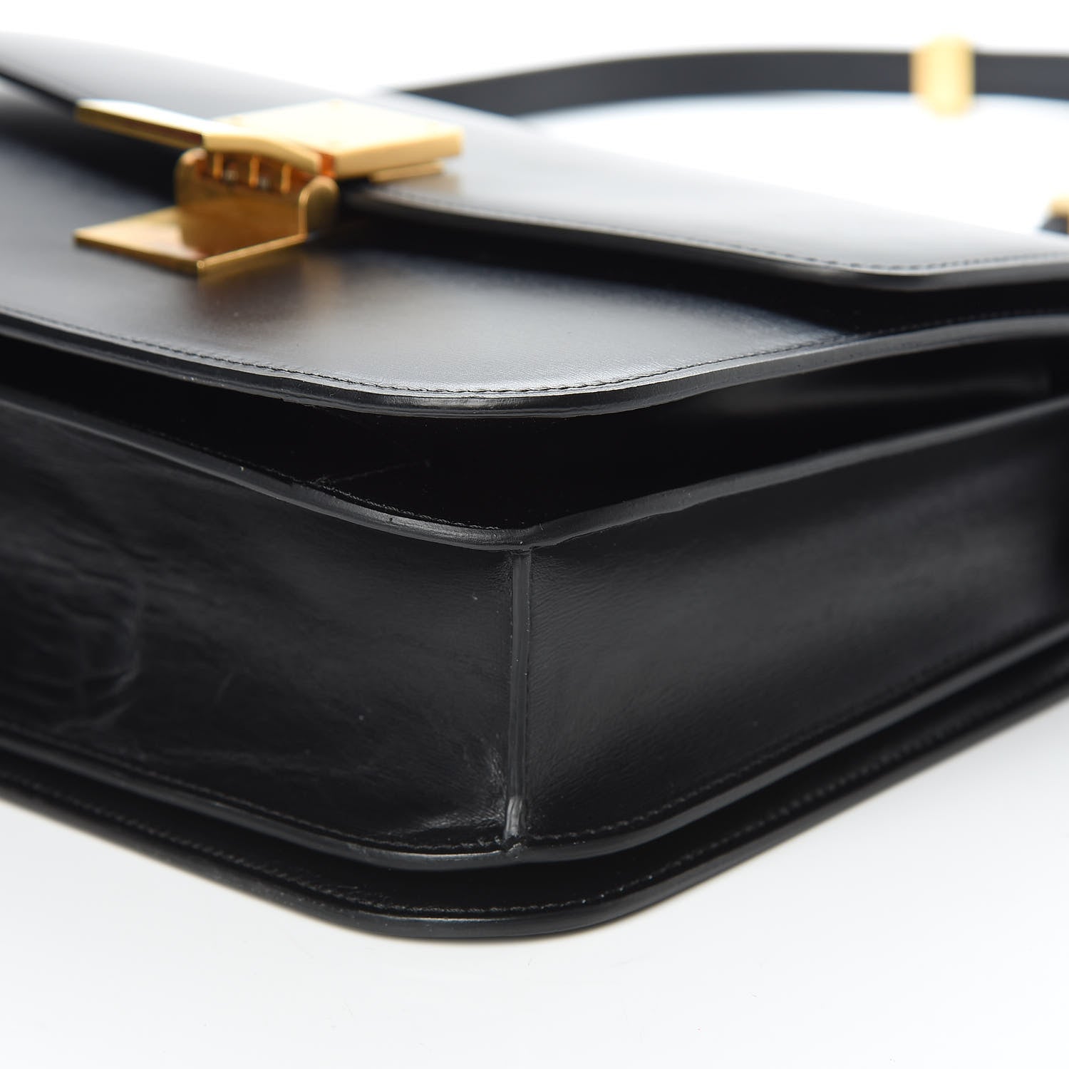 Celine Box Calfskin Medium Classic Box Flap Bag Black 9 of 13