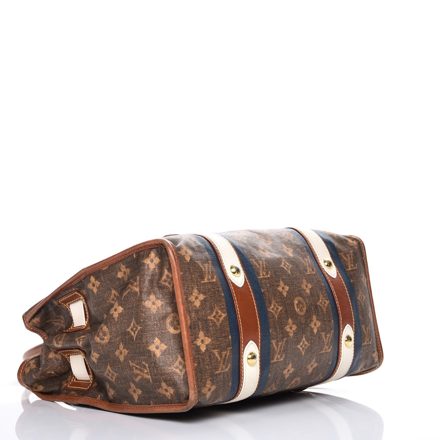 Louis Vuitton Monogram Rayures Tisse Sac GM Blue 4 of 15
