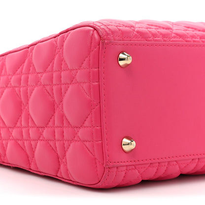 Christian Dior Lambskin Cannage Large Lady Dior Pink 9 of 15
