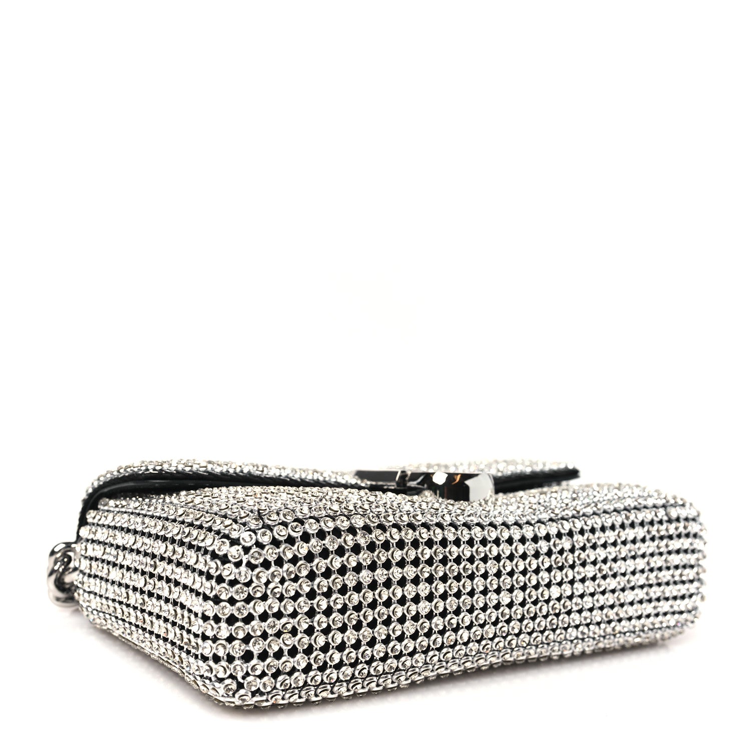 Marc Jacobs The Rhinestone J Marc Mini Shoulder Bag Silver 1679032