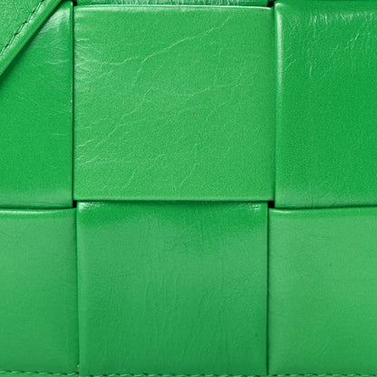 Bottega Veneta Paper Calfskin Maxi Intreccio Extra Mini Cassette Crossbody Bag Parakeet 7 of 10