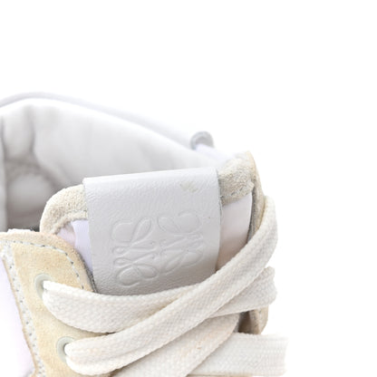Loewe Nylon Suede Flow Runner High Top Sneakers 38 White 10 of 15