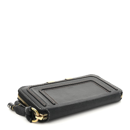 Chloe Grained Calfskin Marcie Long Zip Around Wallet Black 4 of 10