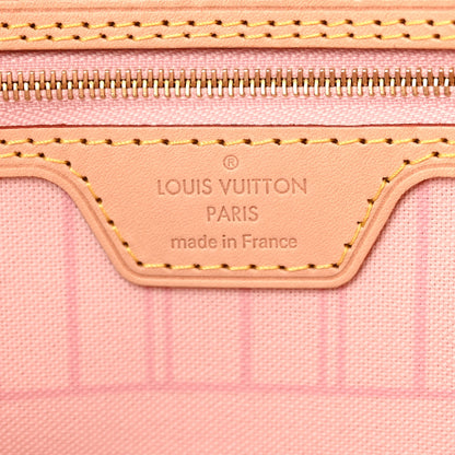 Louis Vuitton Damier Azur Neo Neverfull MM Rose Ballerine 7 of 10