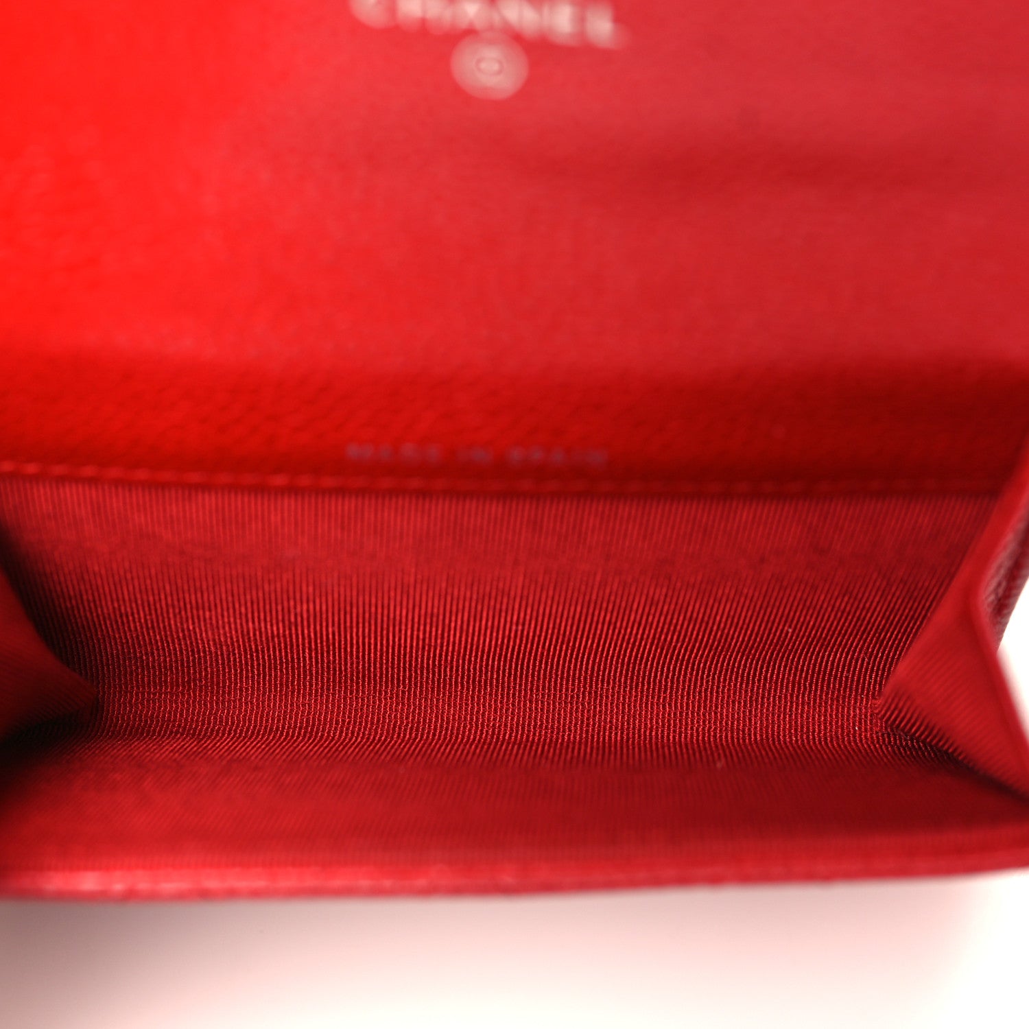 Chanel Caviar Quilted Flap Card Holder Red 5 of 12