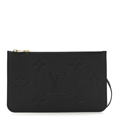 Louis Vuitton Empreinte Monogram Giant Neverfull MM Pochette Black 1 of 7