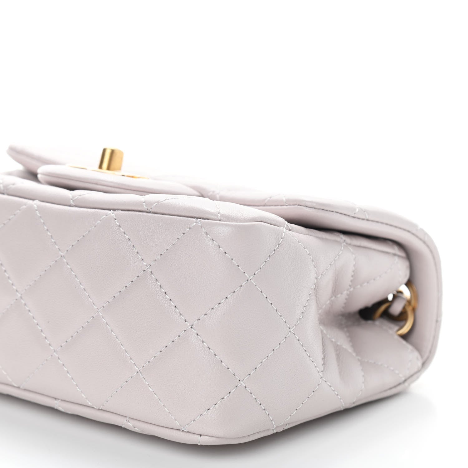 Chanel Lambskin Quilted Mini Pearl Crush Flap Light Purple 7 of 8
