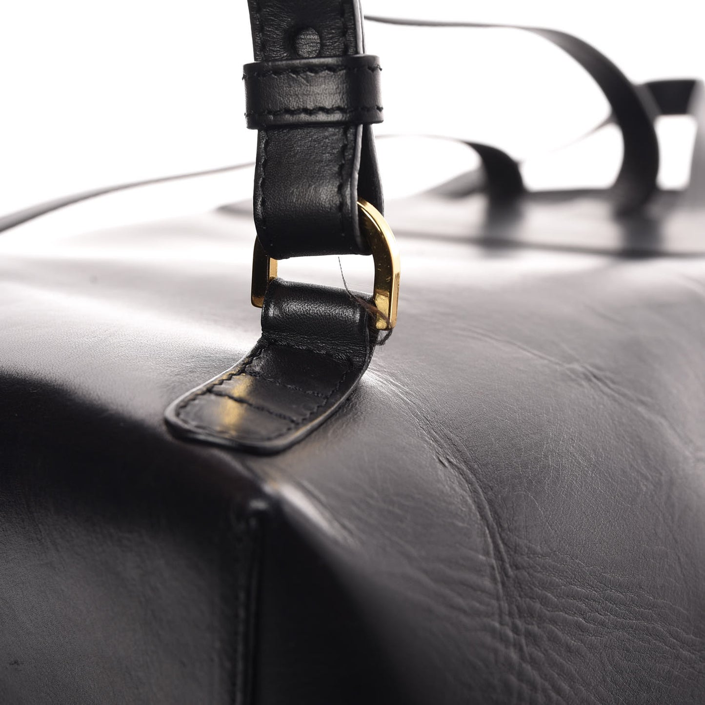Vegetable Tanned Calfskin Backpack Black Flamma