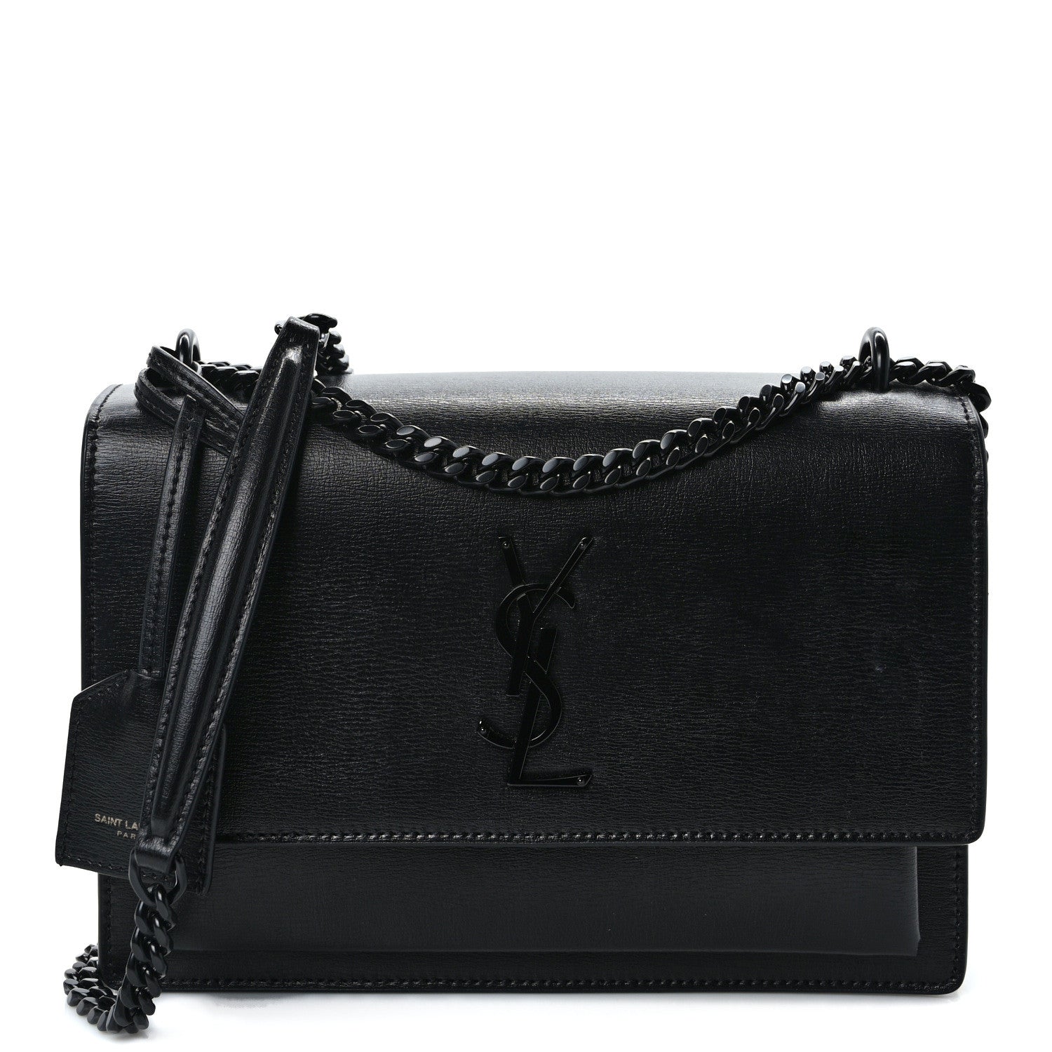 Saint Laurent Calfskin Medium Monogram Monochrome Sunset Black 1 of 10