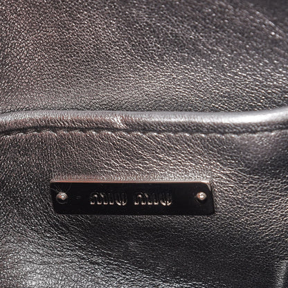Miu Miu Nappa Patch Pearl Shoulder Bag Cromo 7 of 14