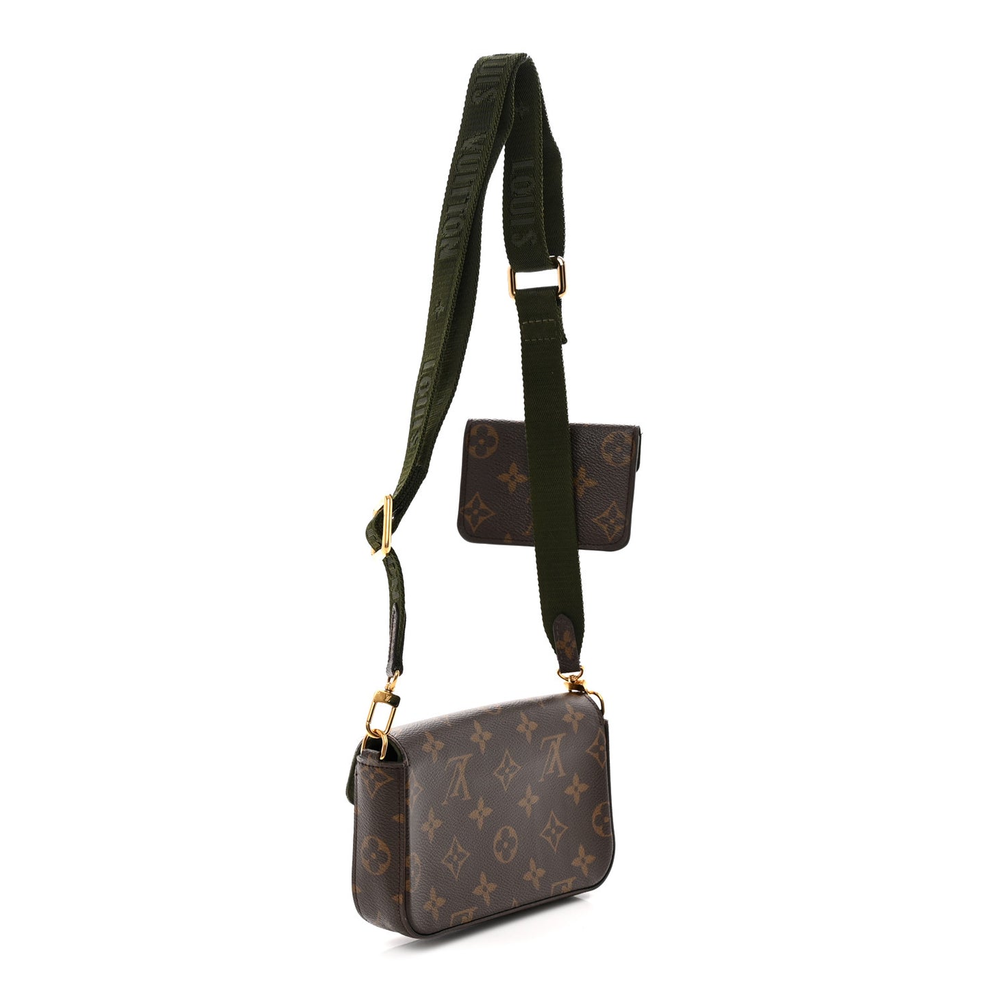 Monogram Felicie Strap & Go Kaki