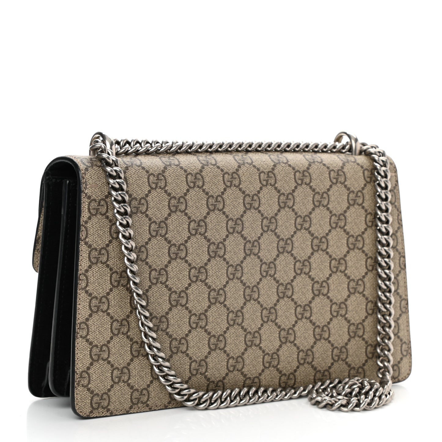 GG Supreme Monogram Small Dionysus Shoulder Bag Black
