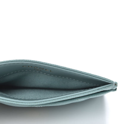 Chanel Caviar Quilted Card Holder Light Blue 5 of 8