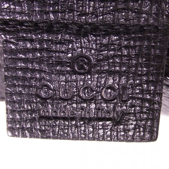 Leather Horsebit Flap Bag Black
