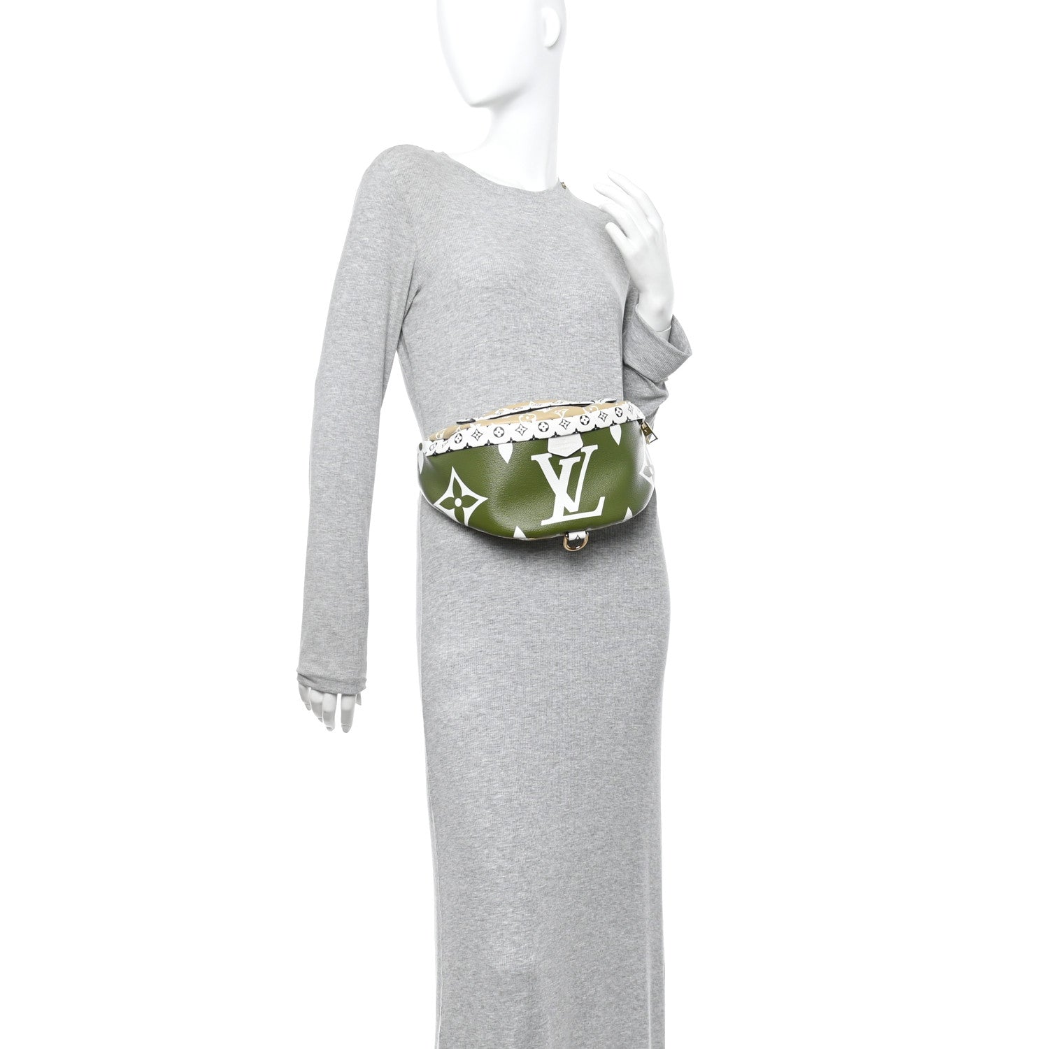 Louis Vuitton Monogram Giant Bumbag Kaki Beige 2 of 9