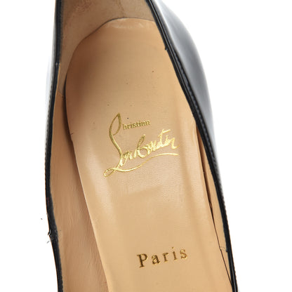 Christian Louboutin Patent Lady Peep 150 Pumps 39.5 Black 6 of 20