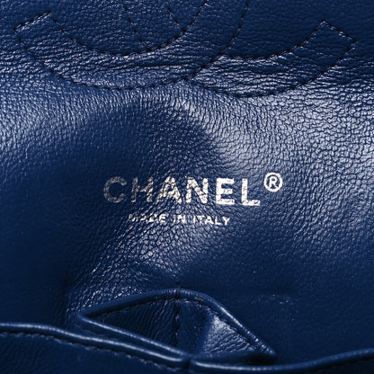 Chanel Lambskin Quilted Medium Double Flap Blue 6 of 11