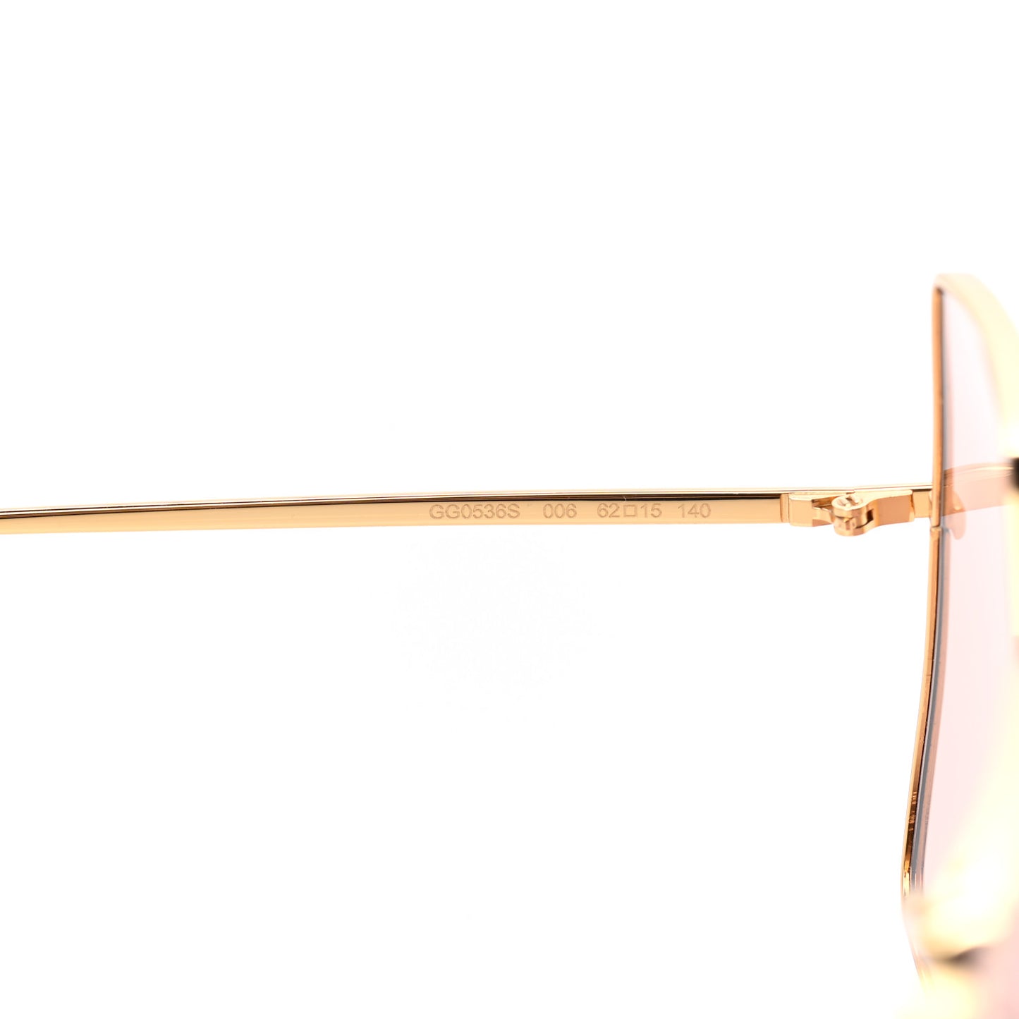 Square Frame GG0536S Sunglasses Gold
