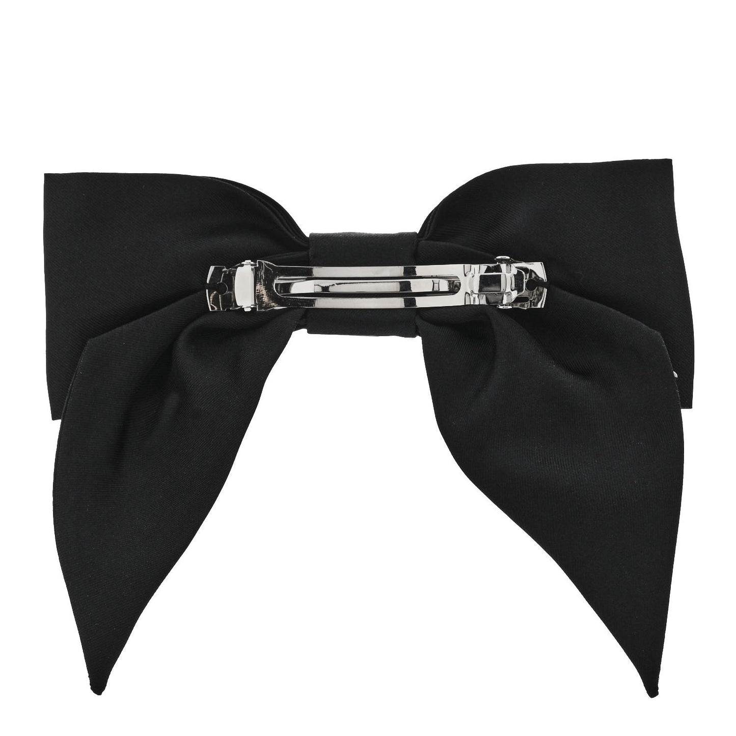 Silk Bow CC Hair Clip Black
