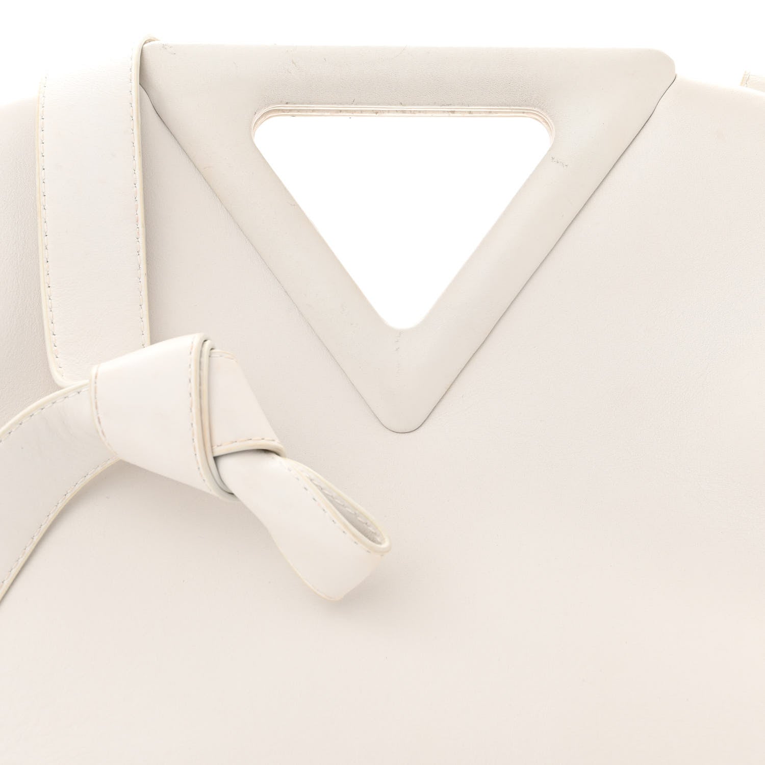 Bottega Veneta Calfskin Large The Point Triangle Bag Chalk 7 of 12