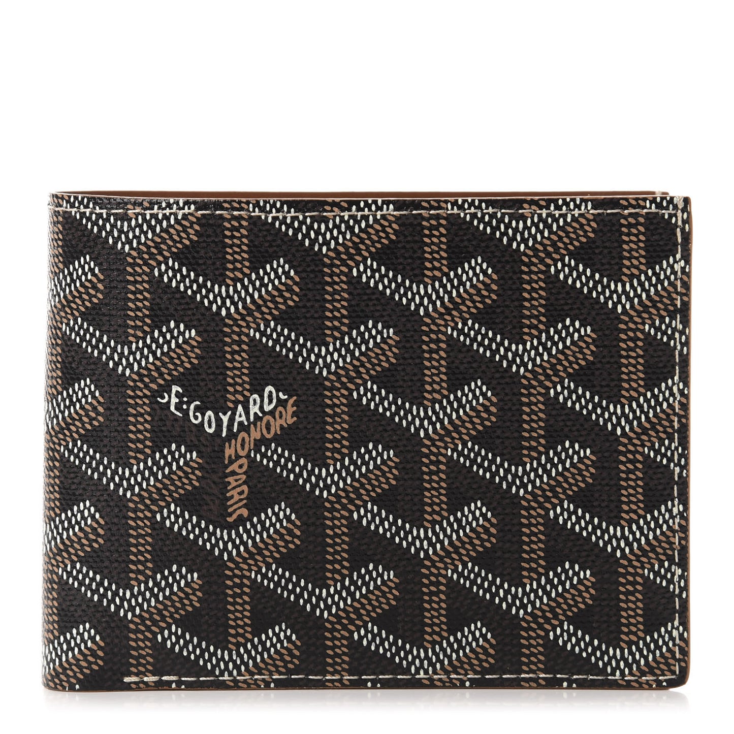 Goyardine Bi-Fold Victoire PM Wallet Black Gold