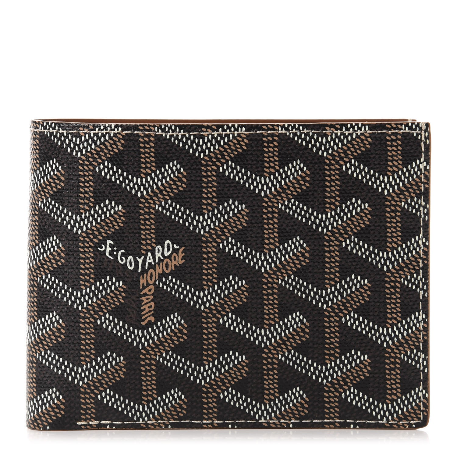 Goyard Goyardine Bi-Fold Victoire PM Wallet Black Gold 1 of 8