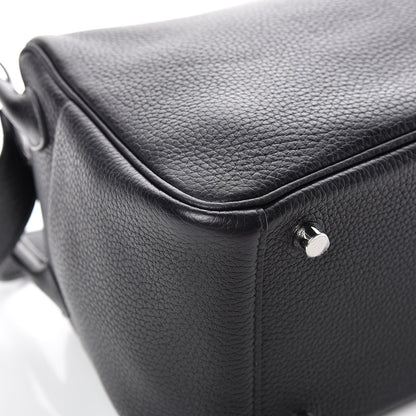 Hermes Taurillon Clemence Lindy 26 Black 11 of 13