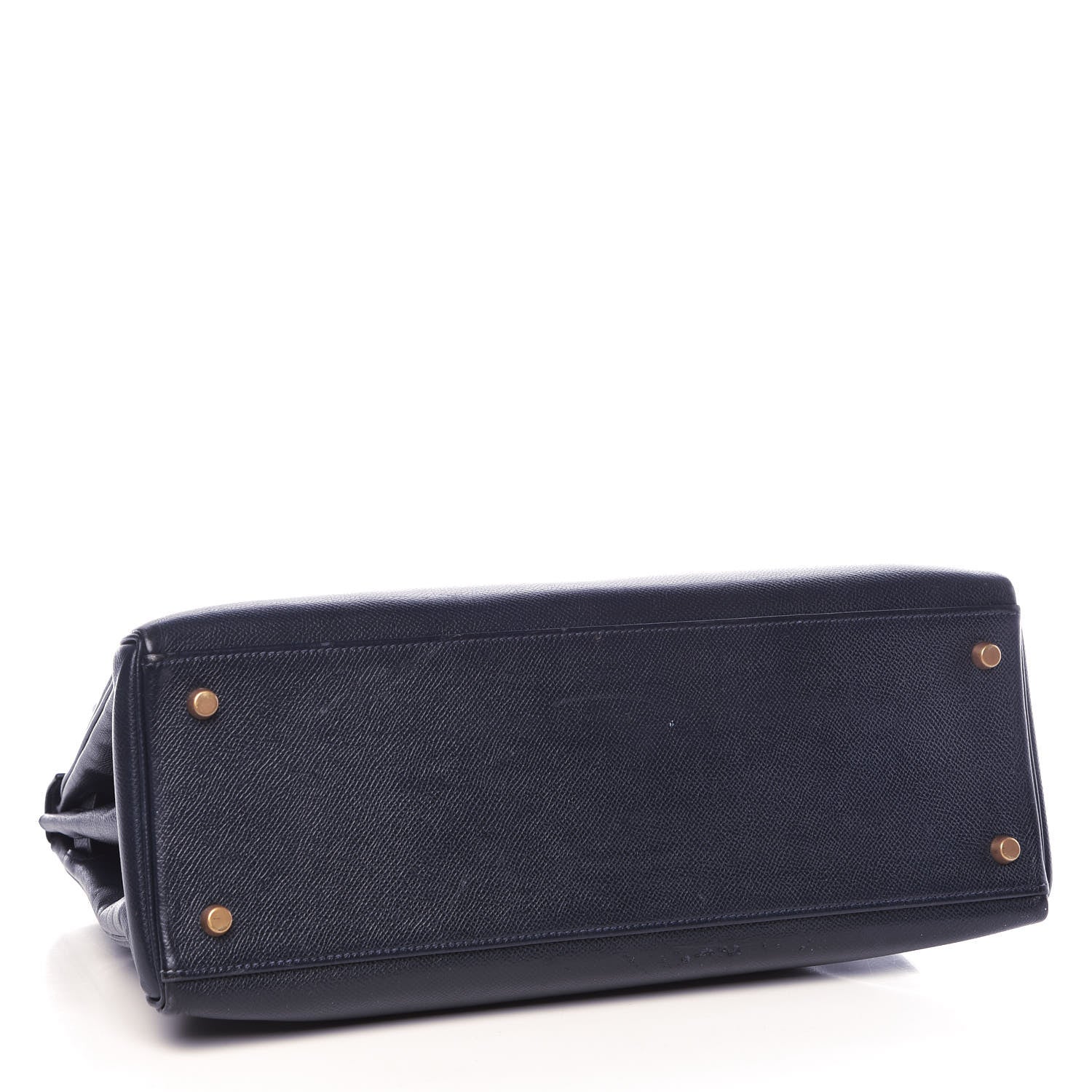 Hermes Courchevel Kelly Retourne 35 Bleu Marine 6 of 44