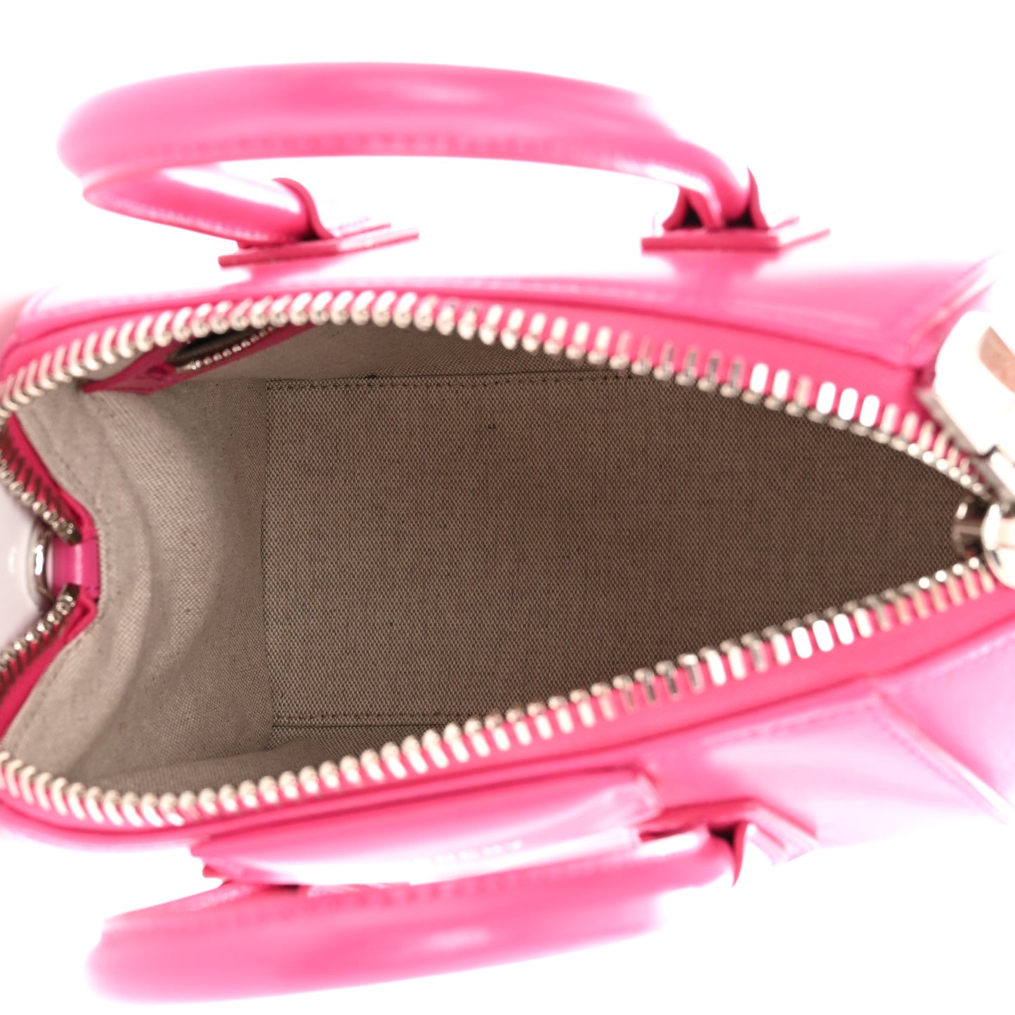 Shiny Lord Calfskin Mini Antigona Neon Pink