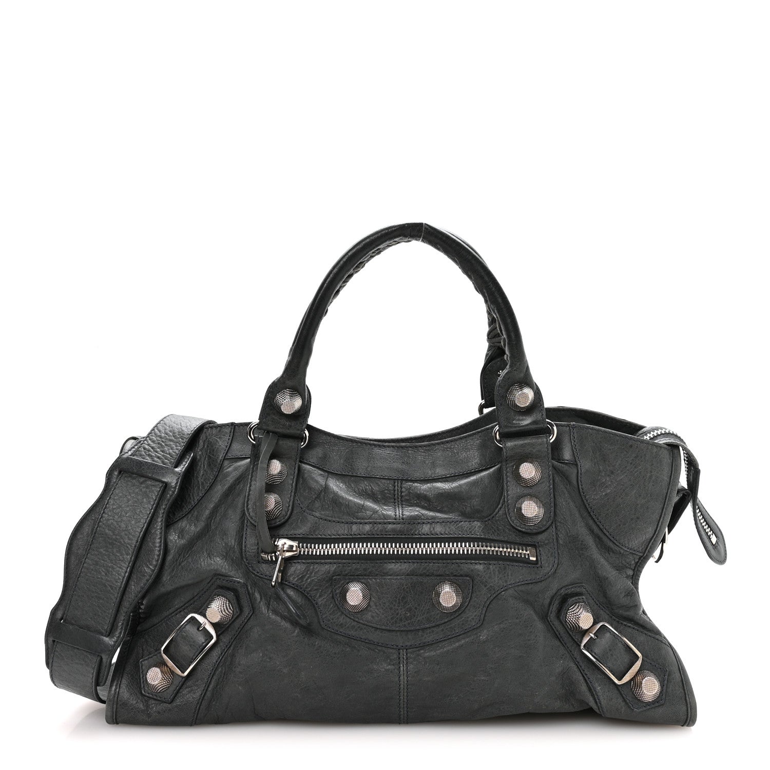 Balenciaga Agneau Giant 21 Silver Hardware Part Time Anthracite 1 of 11