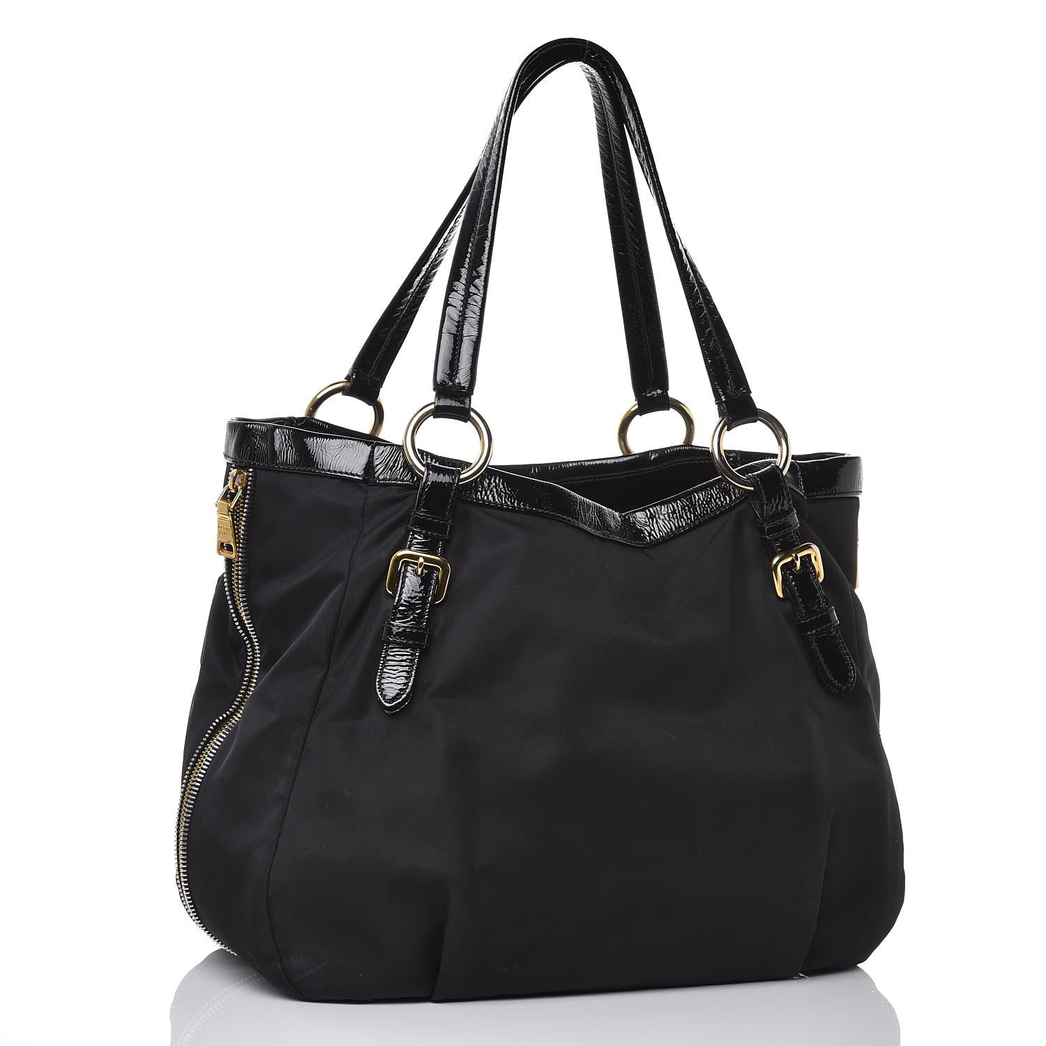 Prada Tessuto Nylon Spazzolato Tote Black 3 of 10