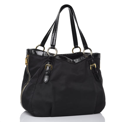 Prada Tessuto Nylon Spazzolato Tote Black 3 of 10