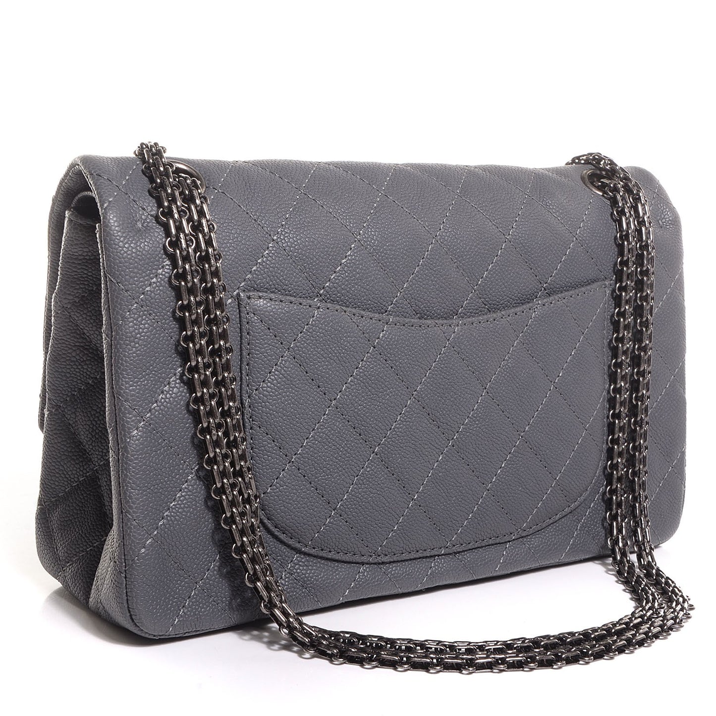 Washed Caviar 2.55 Reissue 226 Dark Grey