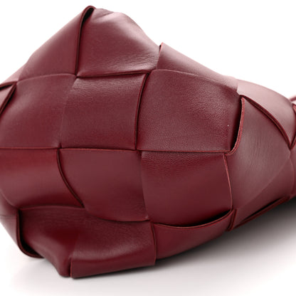 Bottega Veneta Nappa Maxi Intrecciato Clasp Bucket Bag Bordeaux 9 of 9