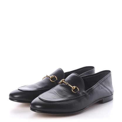 Gucci Lambskin Womens Brixton Horsebit Loafers 39.5 Black 3 of 7