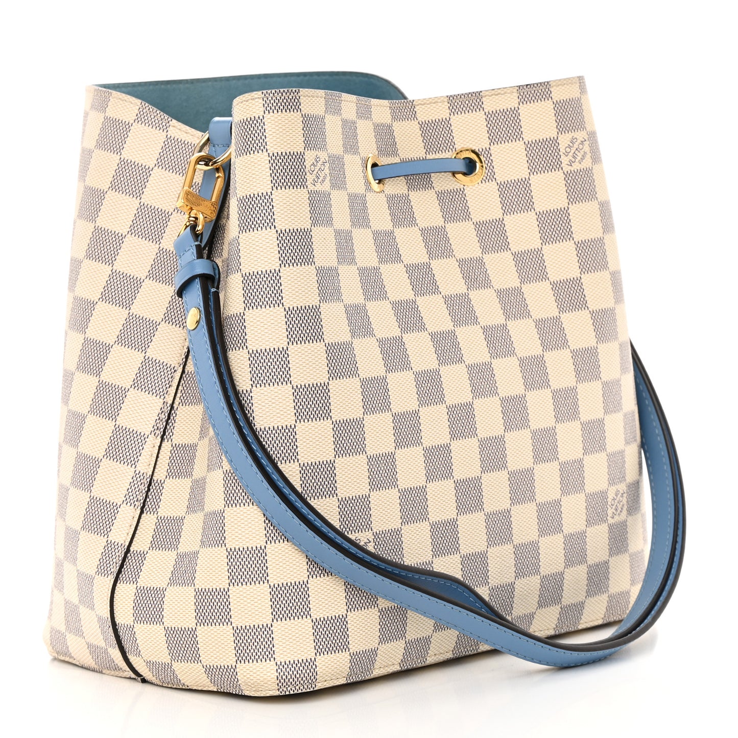 Damier Azur Neonoe MM Bleuet