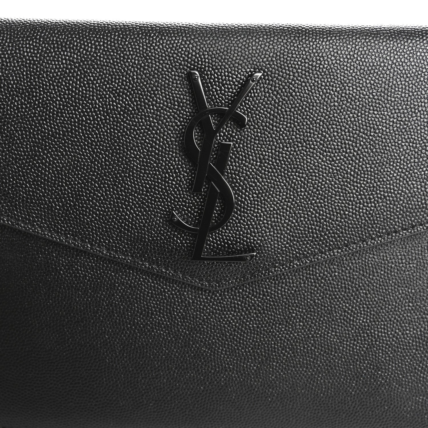 Saint Laurent Grain De Poudre Uptown Pouch Black 8 of 9