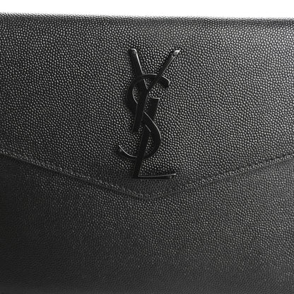 Saint Laurent Grain De Poudre Uptown Pouch Black 8 of 9