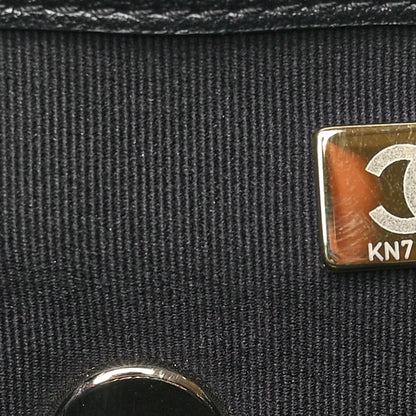 Chanel Calfskin Quilted Large Duma Pockets Drawstring Backpack Black 7 of 11