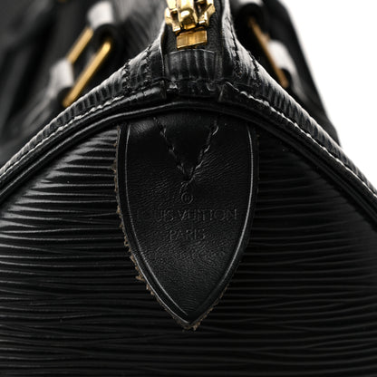 Louis Vuitton Epi Speedy 25 Black 6 of 10