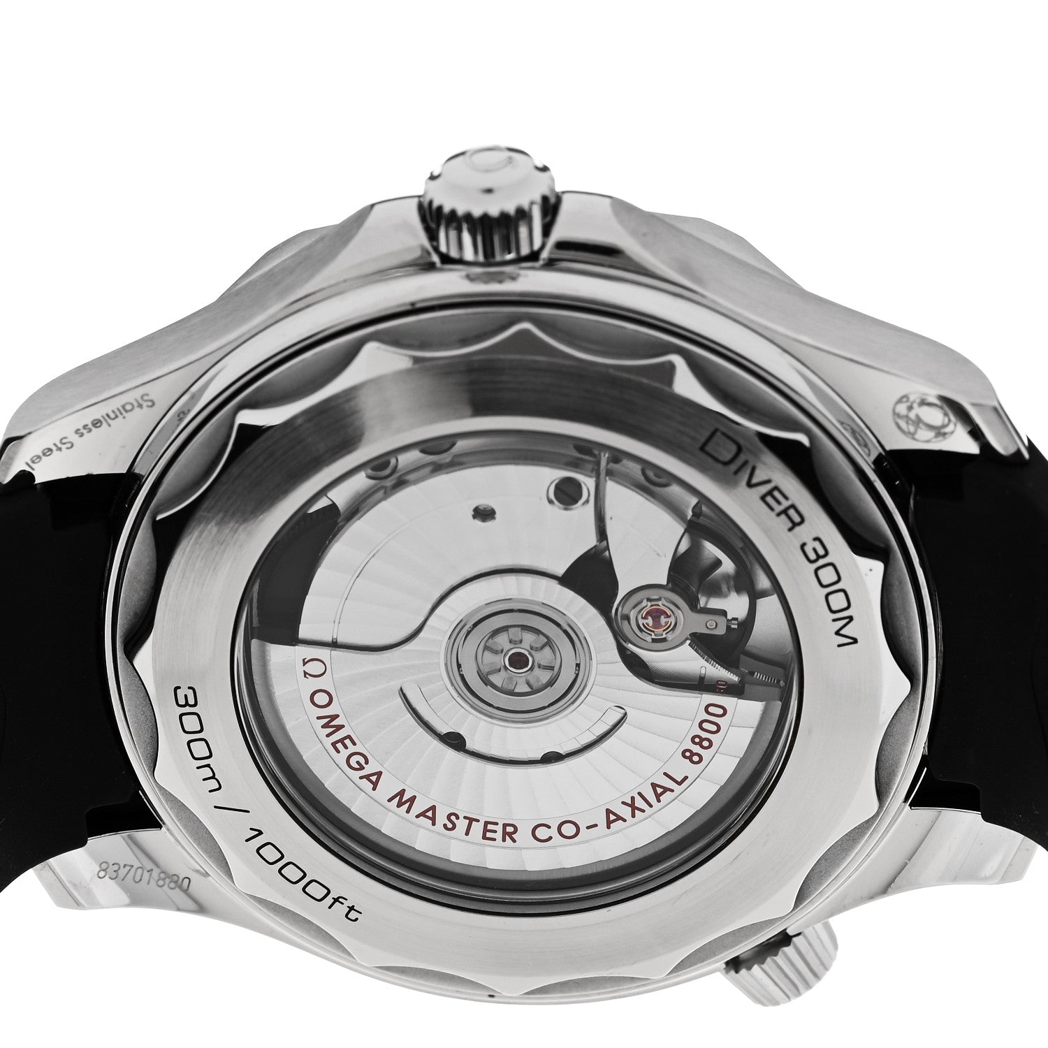 Omega Stainless Steel Rubber 42mm Seamaster Diver 300M Co-Axial Master Chronometer Automatic Watch White 210.32.42.20.04.001 4 of 5