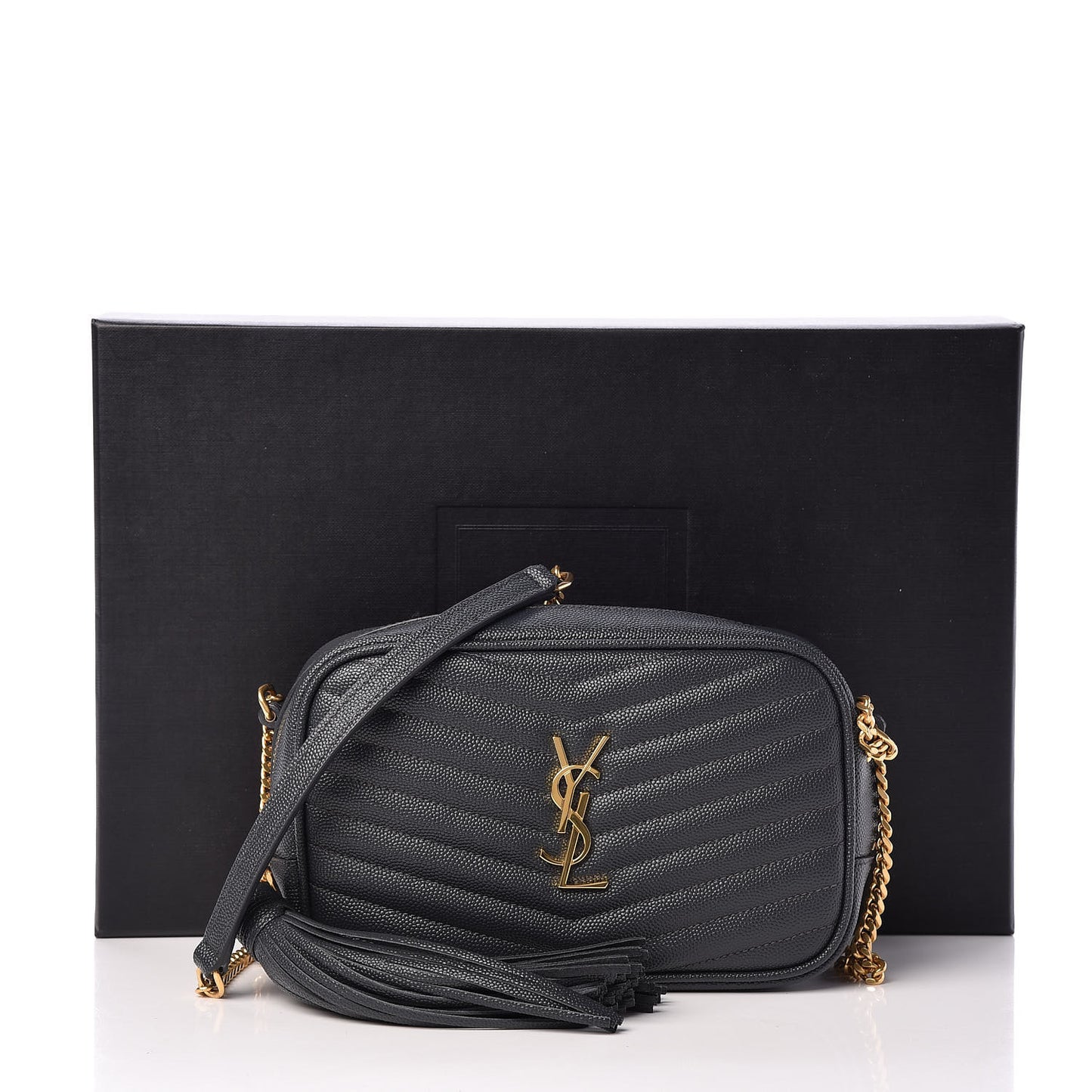 Grain De Poudre Matelasse Monogram Mini Lou Camera Bag Dark Smog